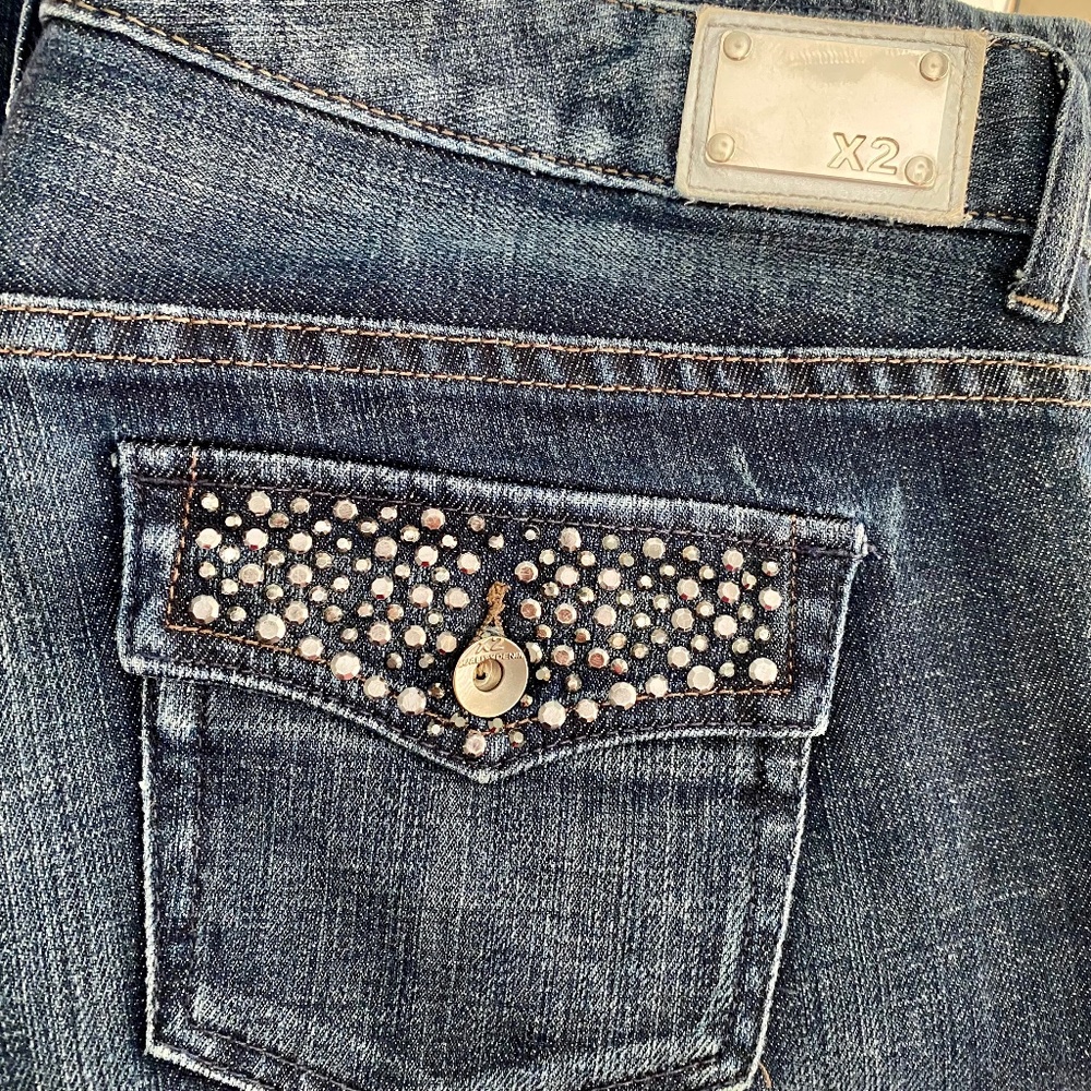 Express Stella Boot jeans, size 10, low rise, pocket detail